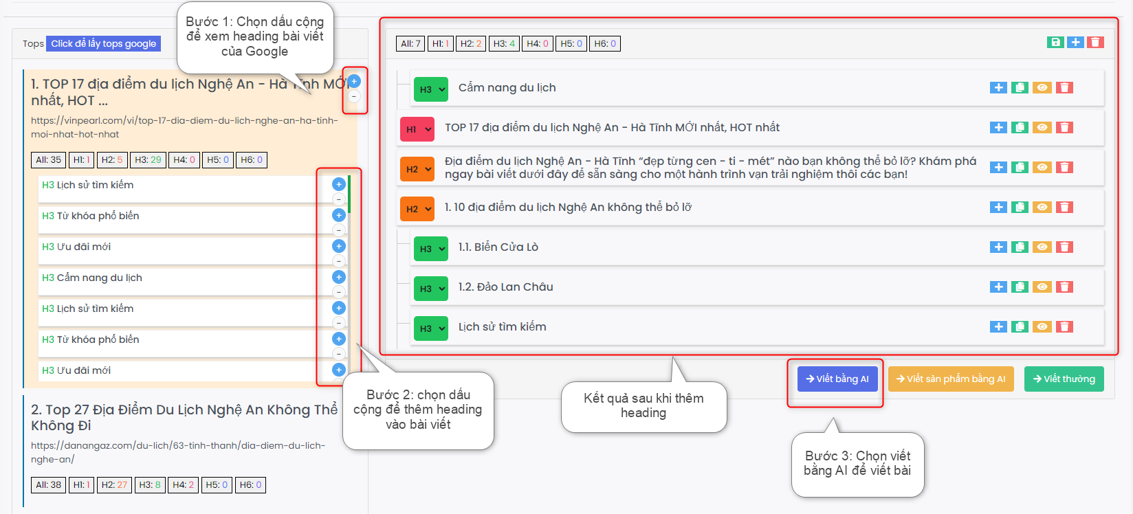 Thiết kế web tích hợp AI viết bài