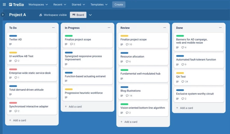 So sánh Lark và Trello - So sánh các tính năng