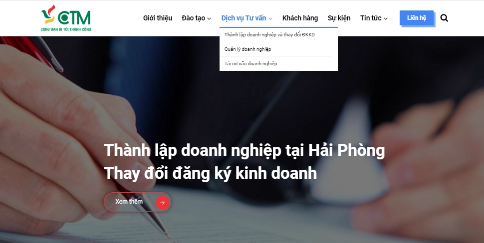 Tư vấn thiết kế website đào tạo doanh nghiệp Lê Mạnh