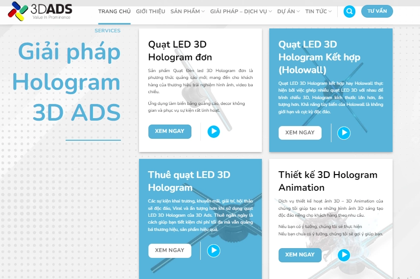 Thiết kế website 3dads