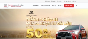 Tư vấn & Thiết kế Website Toyota Nankai Hải Phòng