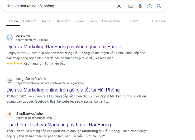 Top 1 công ty làm dịch vụ SEO tại Hải Phòng