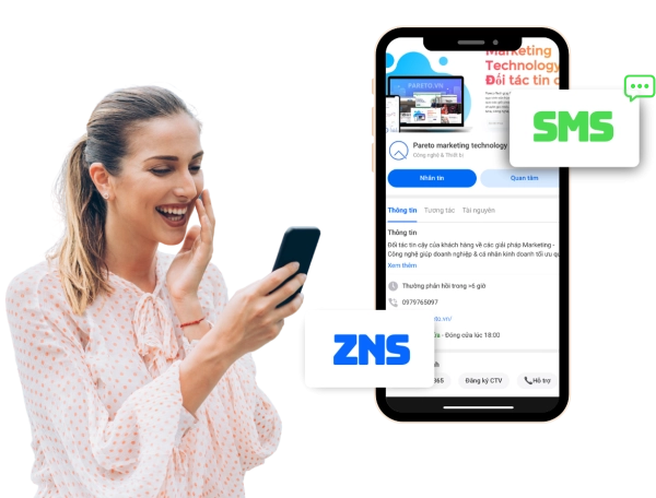 Giáp pháp CSKH tự động, Marketing qua SMS/Zalo