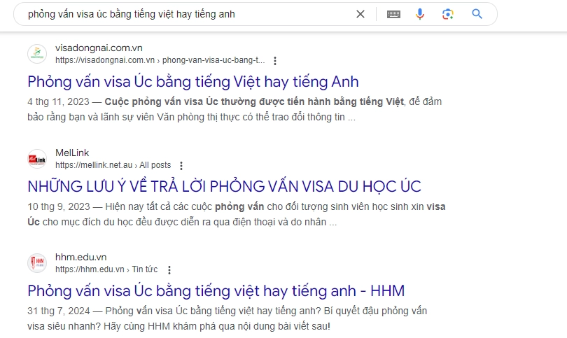 SEO website công ty du học HHM