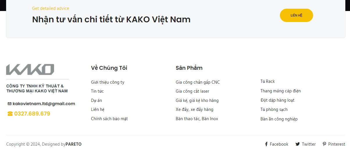 Thiết kế website Kako Việt Nam