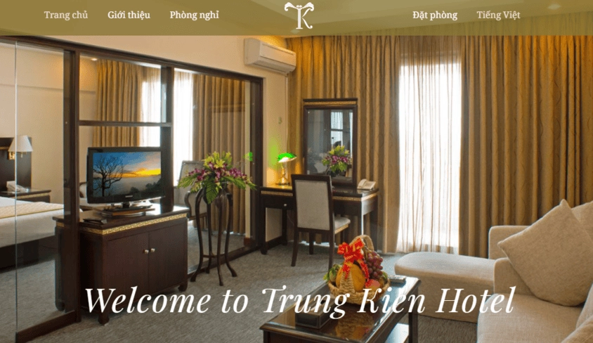 Thiết kế website khách sạn Trung Kiên Hotel Hải Phòng