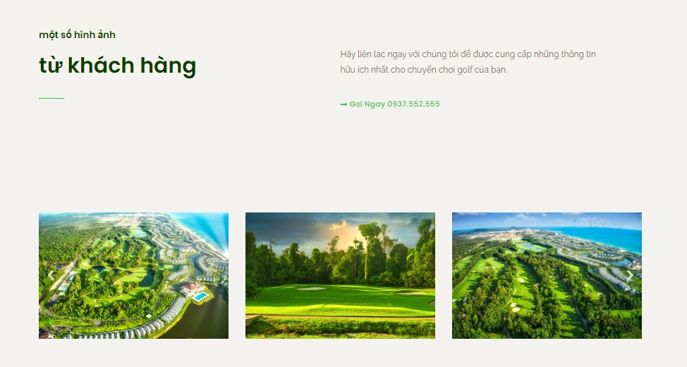 Thiết kế website sân golf phú quốc