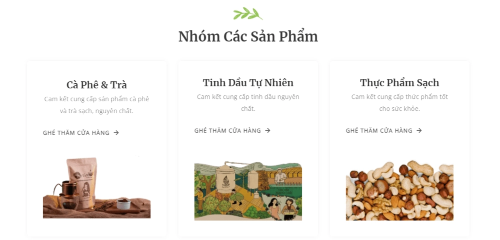 Thiết kế website bán thực phẩm sạch Sạch Từ Tâm