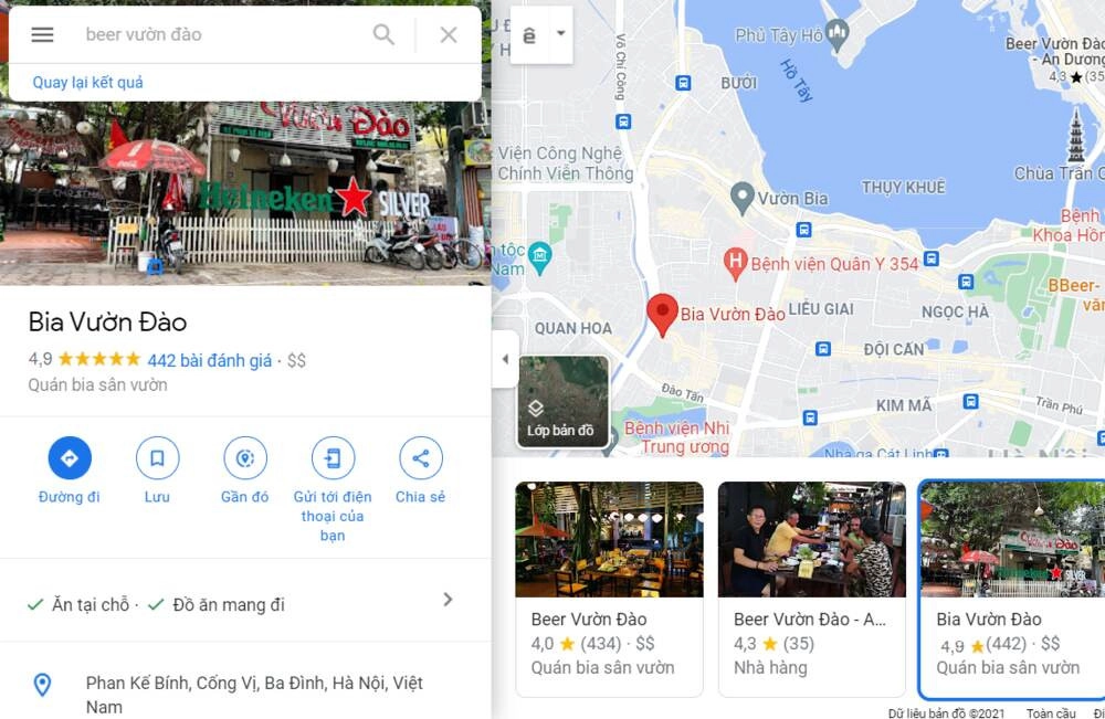 marketing f&b - seo google map