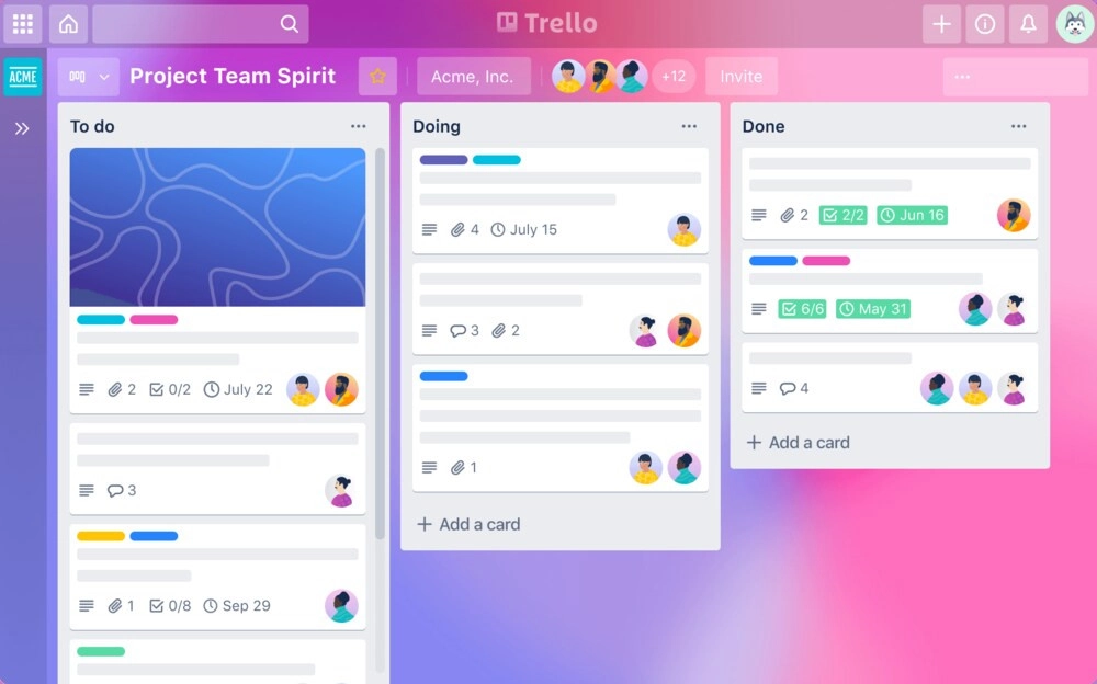 Phần mềm quản lý công việc Marketing Agency - Trello