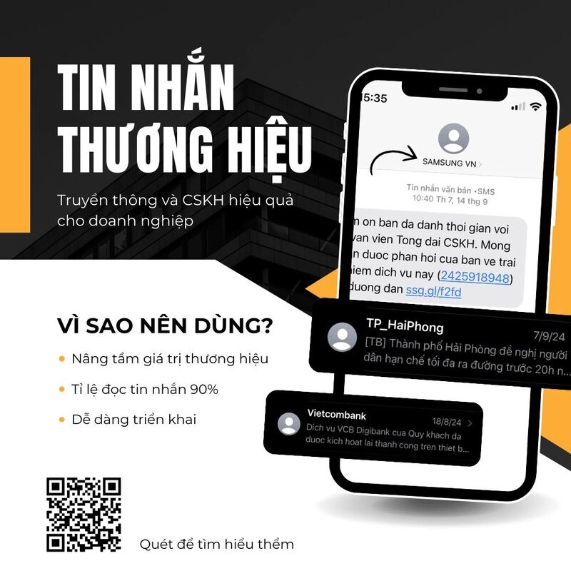 Dịch vụ triển khai sms brandname