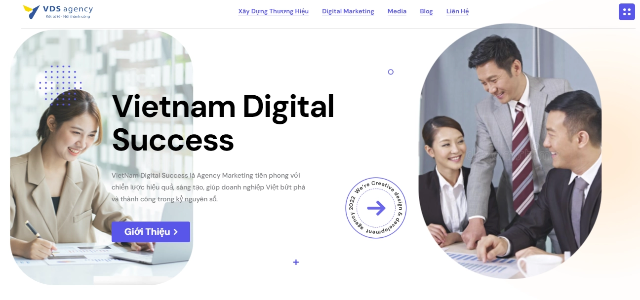 Thiết kế website agency marketing VDS