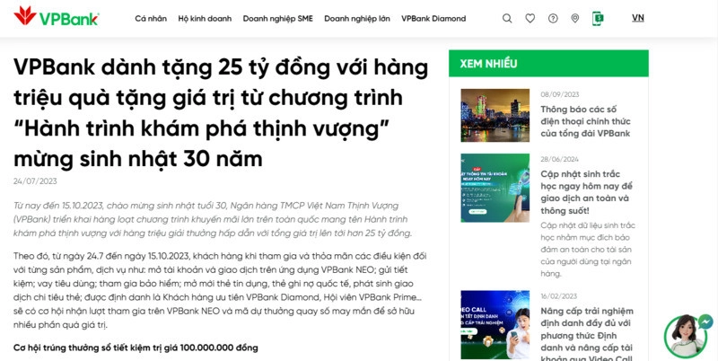 Các dạng bài viết trên website - Bài viết cập nhật tin tức