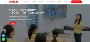 Tư vấn & Thiết kế Website Trung tâm Tiếng Anh Halo Study