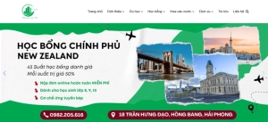 Tư vấn & Thiết kế Website Công ty Du học Tương Lai Xanh