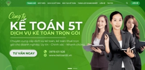 Tư vấn & Thiết kế Website Công ty Kế Toán 5T