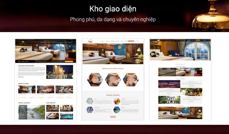 Mẫu web khách sạn đẹp