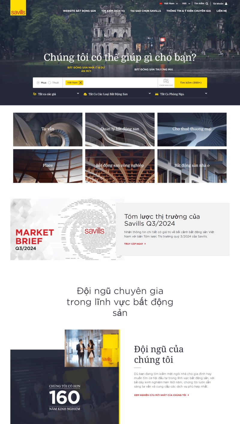 Mẫu website bất động sản đẹp