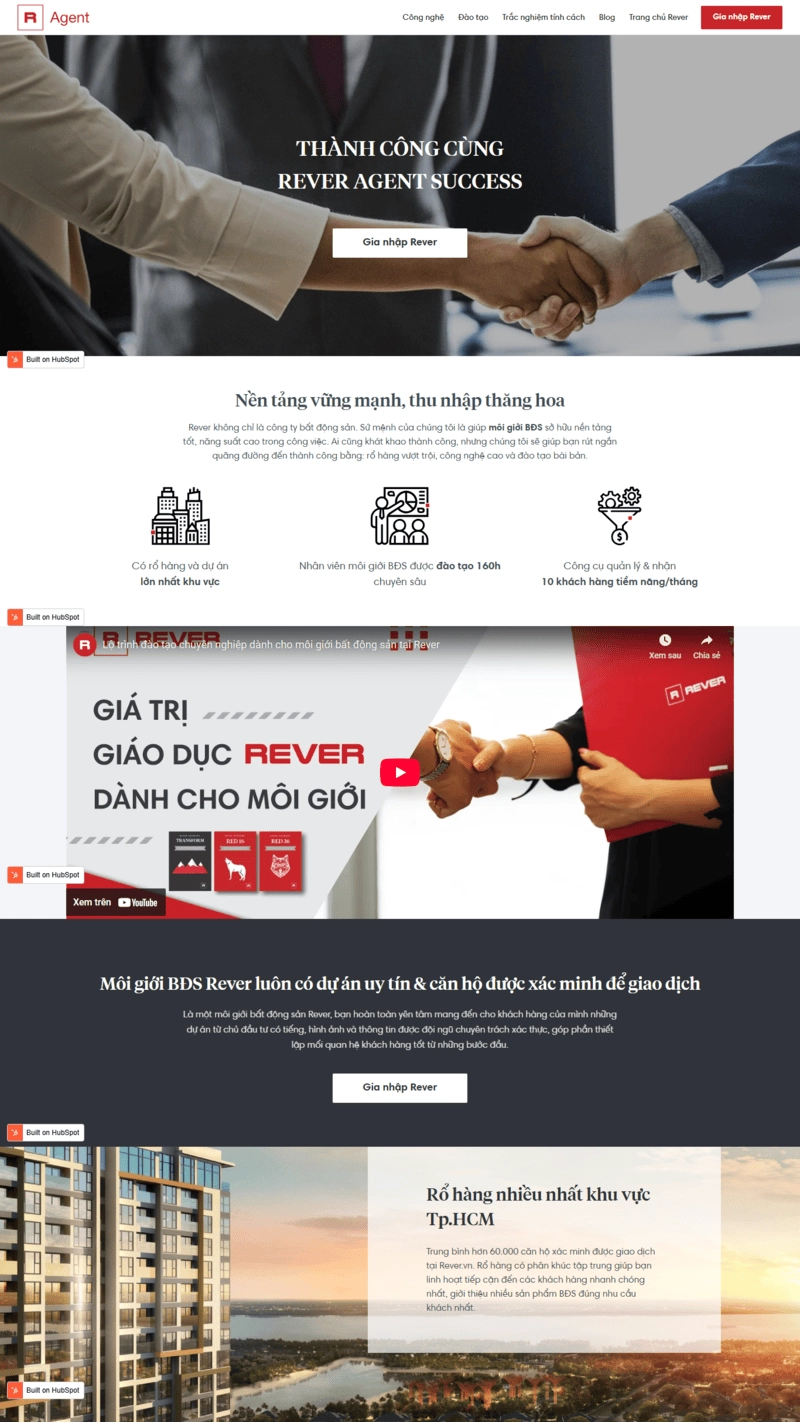 Mẫu trang web bất động sản