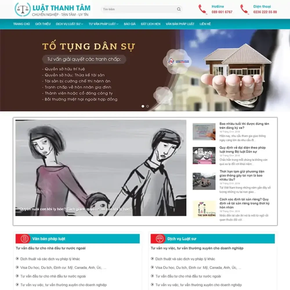 Thiết kế website công ty luật cần những gì