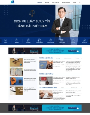 Tổng hợp mẫu website công ty Luật đẹp, chuyên nghiệp