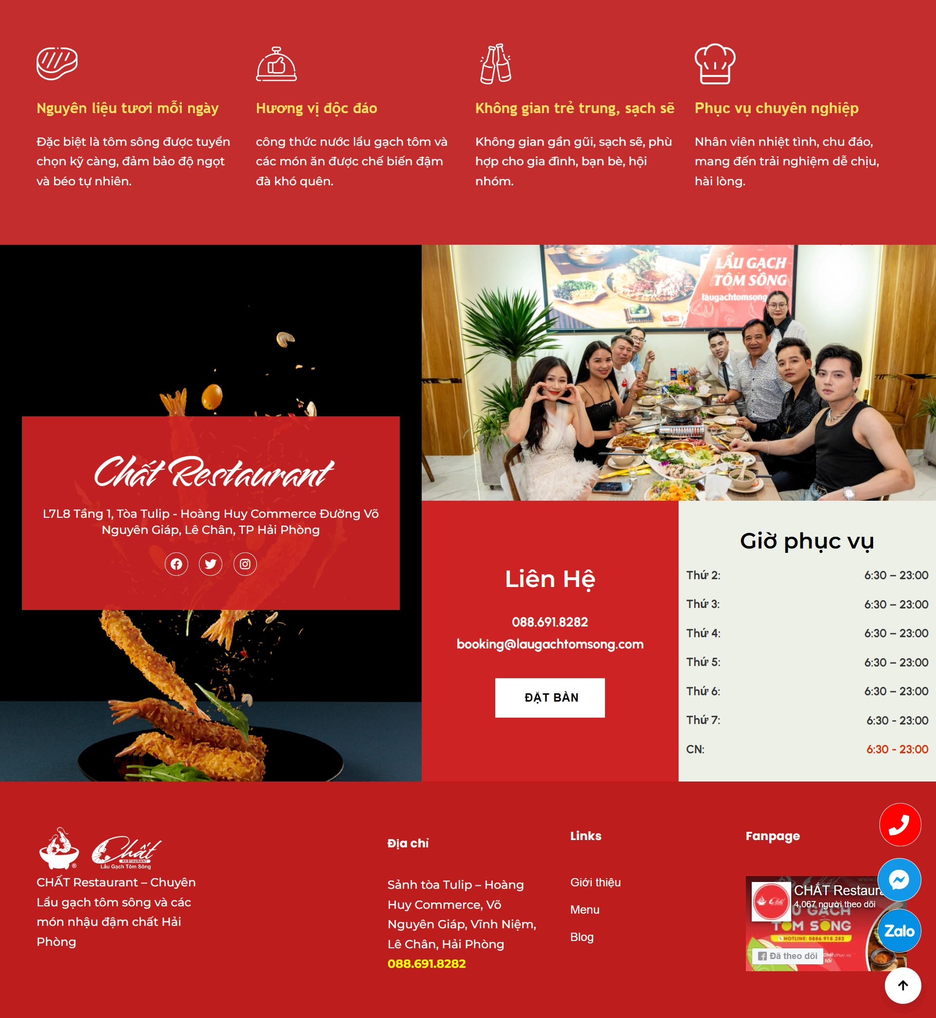 Thiết kế website quán ăn hải phòng