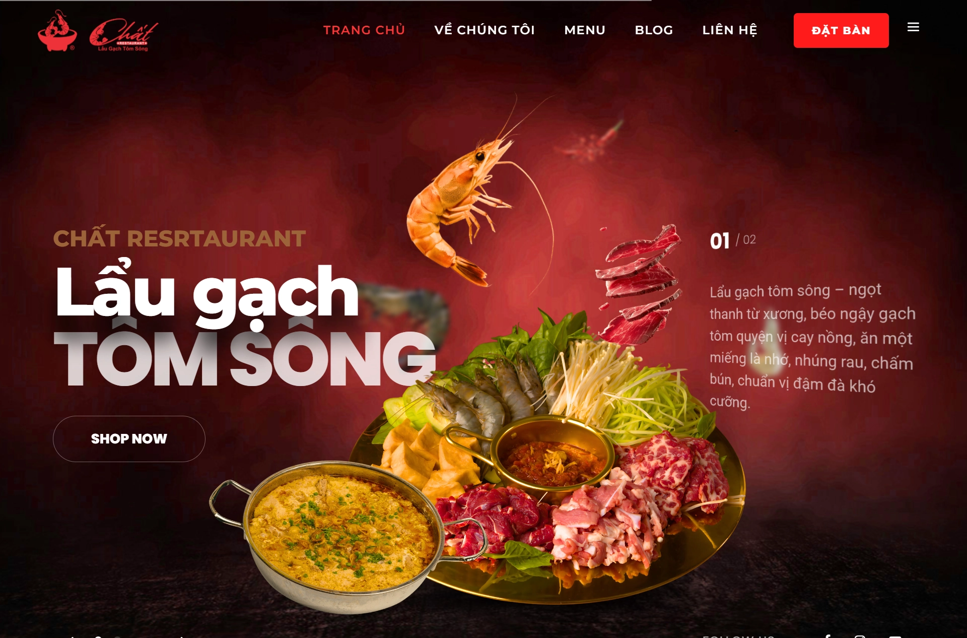 Thiết kế website nhà hàng hải phòng
